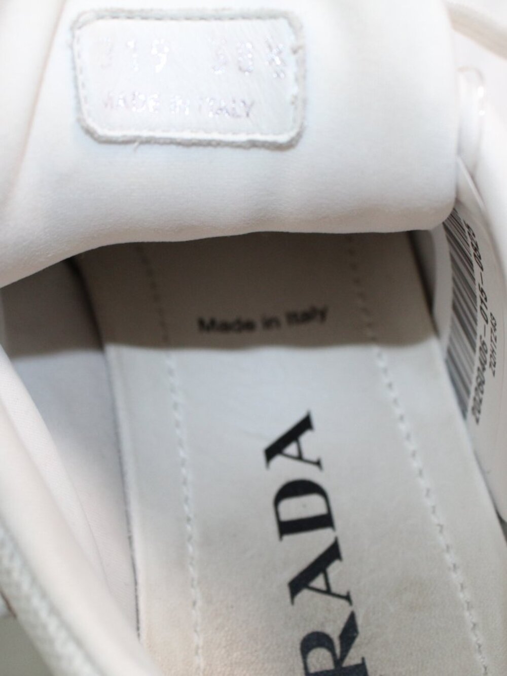 PRADA Cloudburst Thunder Sneakers Trainers Chunky Sole Lace Up White 38.5 - Picture 8 of 11